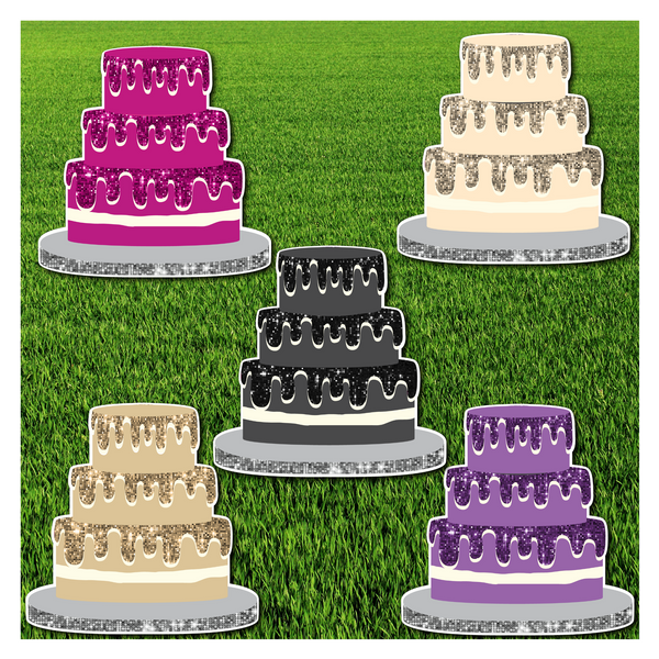 Celebration Decorations: Cakes – Groovy Yard Sign Supply
